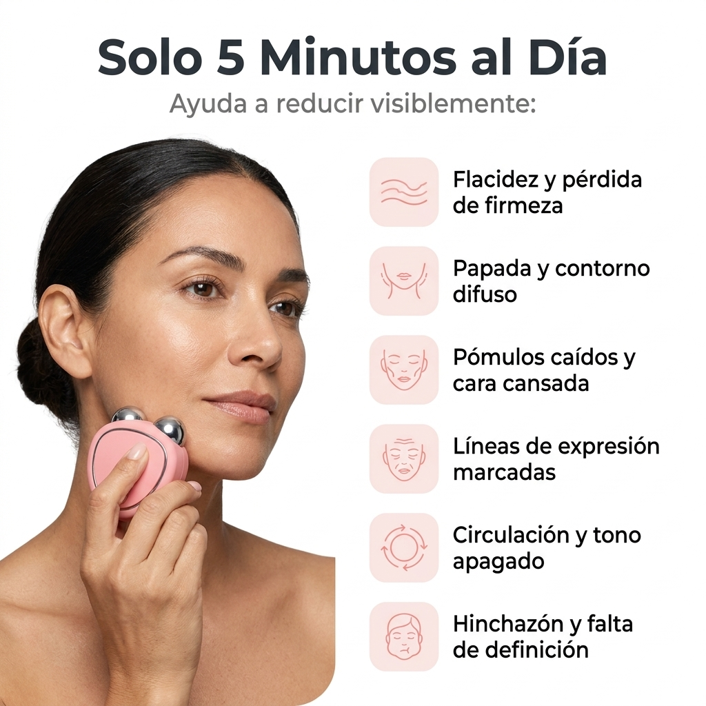 Masajeador Facial Microcorriente